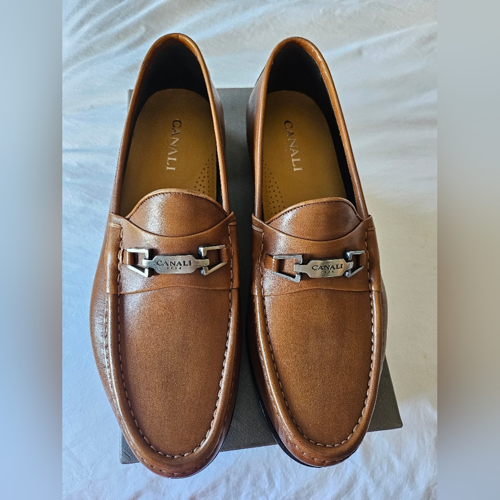 Canali Men's Brown Leather Loafers